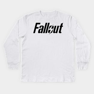 Fallout Merch Fallout Logo Kids Long Sleeve T-Shirt